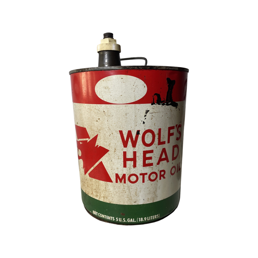 Wolf's Head Oil Can (Reverse)