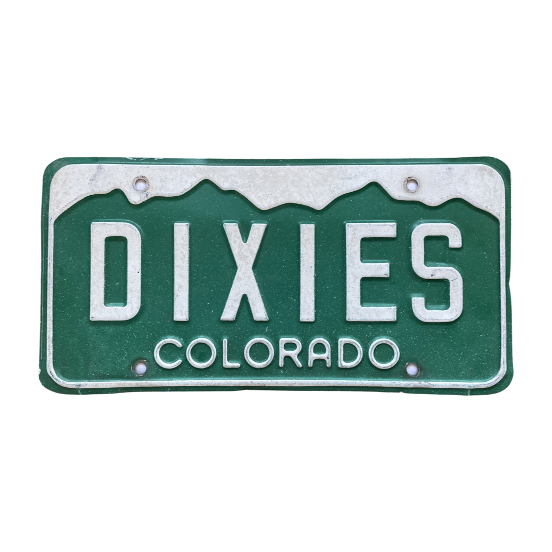 Vanity License Plate - DIXIES